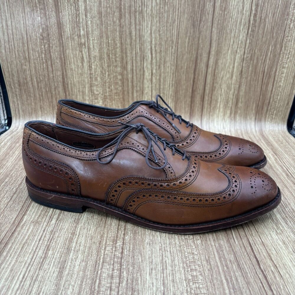 Allen Edmonds McAllister 6235 Burnished Brown Wingtip Oxford‎ DRESS Shoes 12 D